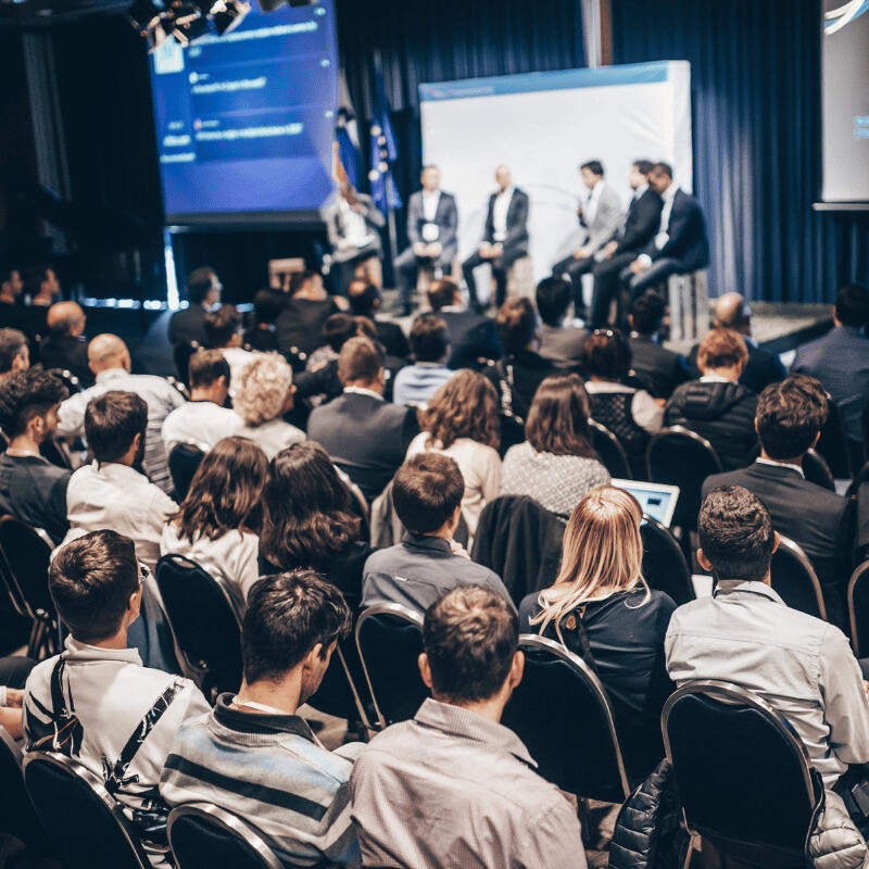 stock image of corporate event